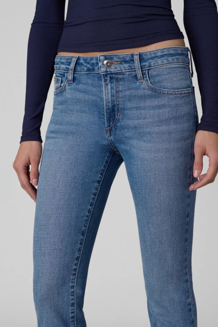 Joe's Jeans Naomi Bootcut — low-rise bootcut jean in medium blue, view 5