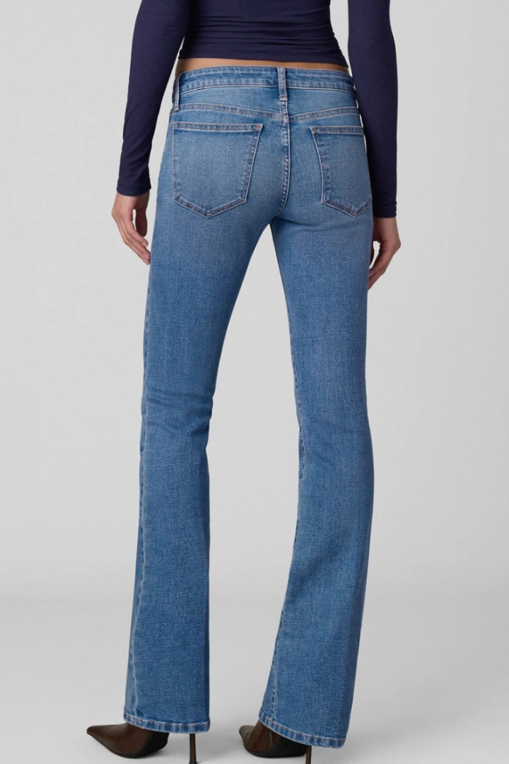 Joe's Jeans Naomi Bootcut — low-rise bootcut jean in medium blue, view 4