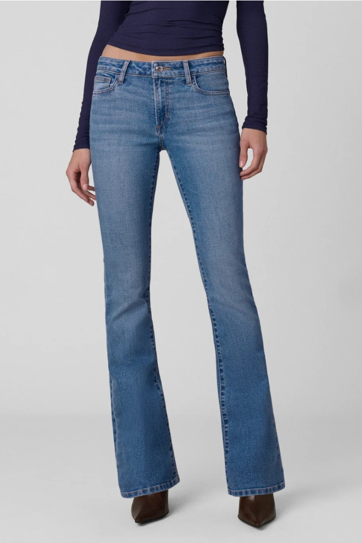 Joe's Jeans Naomi Bootcut — low-rise bootcut jean in medium blue, view 2
