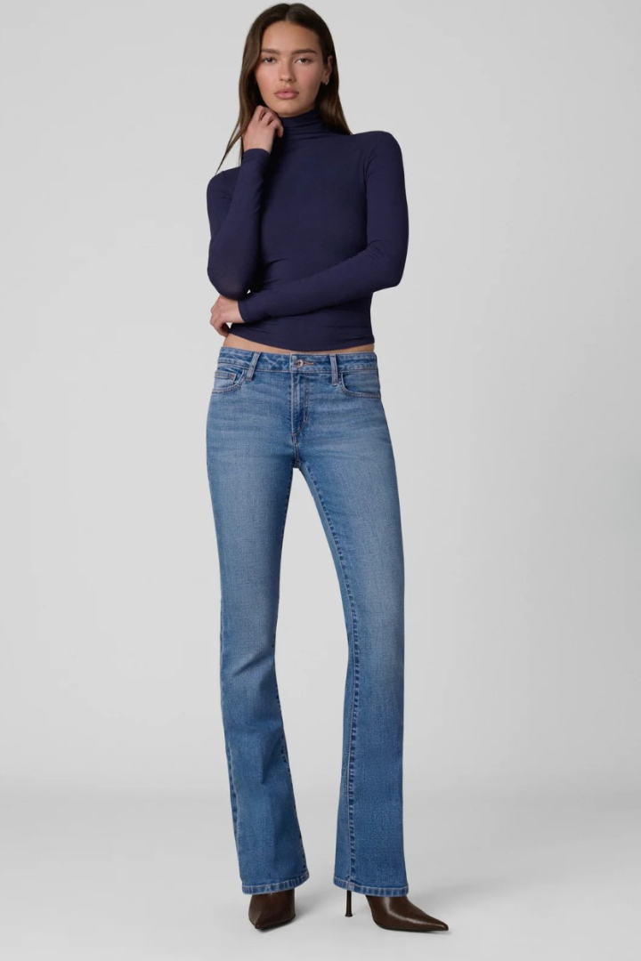 Joe's Jeans Naomi Bootcut — low-rise bootcut jean in medium blue