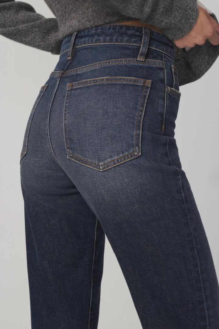 Joe's Jeans Margot Straight — high-rise straight-leg jean in dark wash, view 6