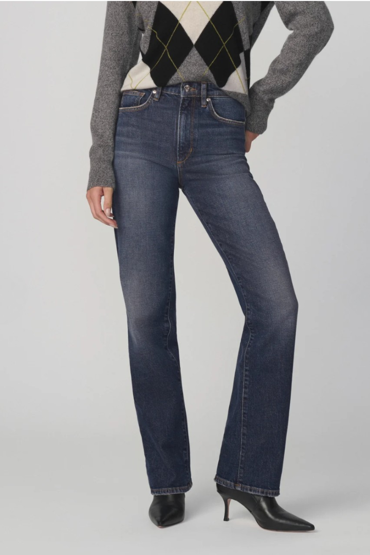 Joe's Jeans Margot Straight — high-rise straight-leg jean in dark wash, view 2