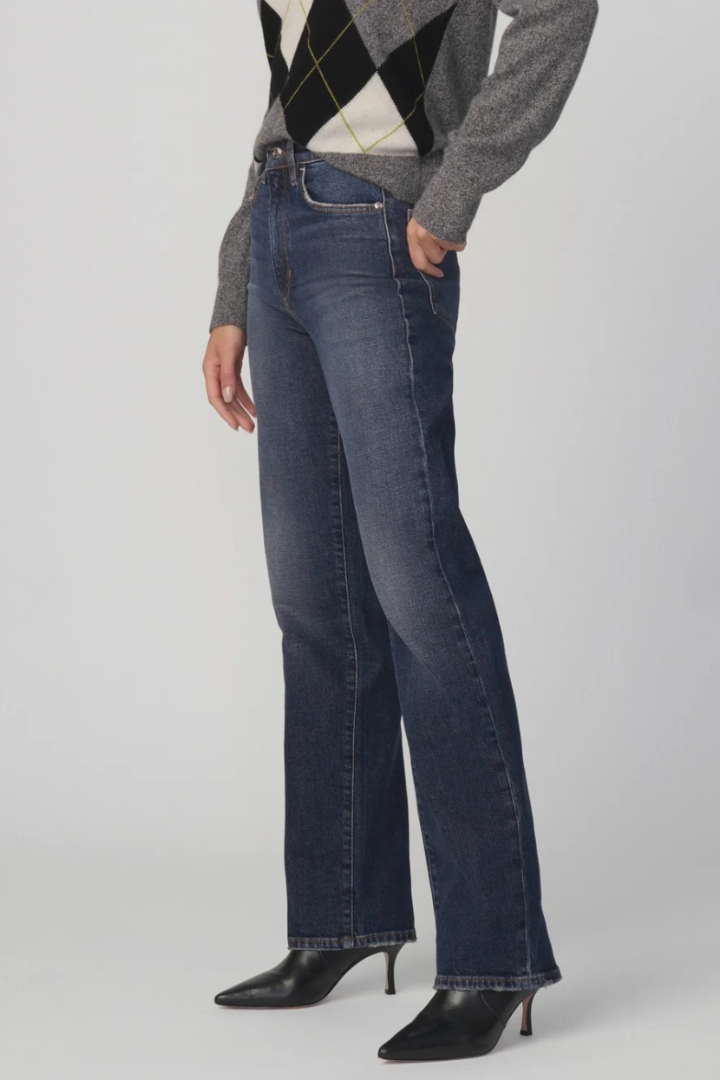 Joe's Jeans Margot Straight — high-rise straight-leg jean in dark wash, view 3