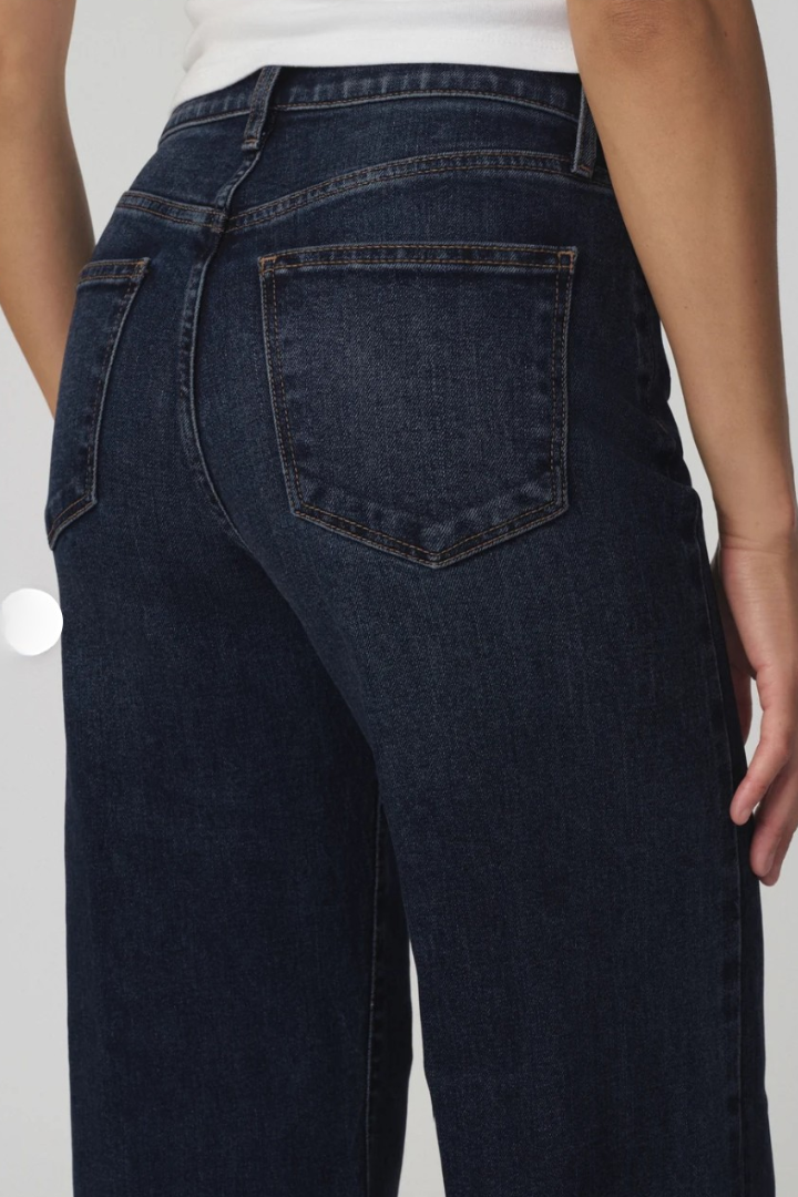 Joe's Jeans Mia Wide Leg — high-rise wide-leg jean in medium-dark indigo, view 6