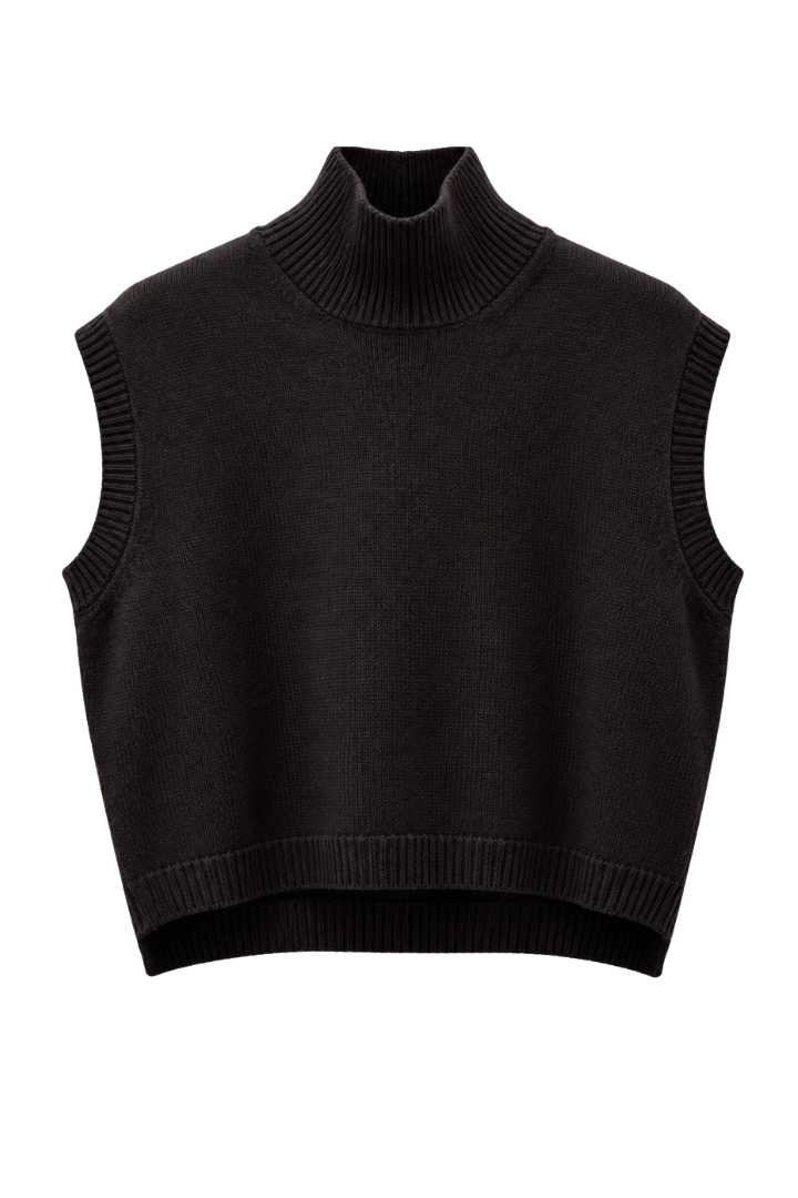 Mock Neck Vest