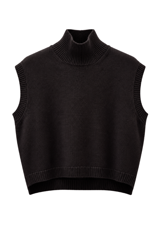 Mock Neck Vest