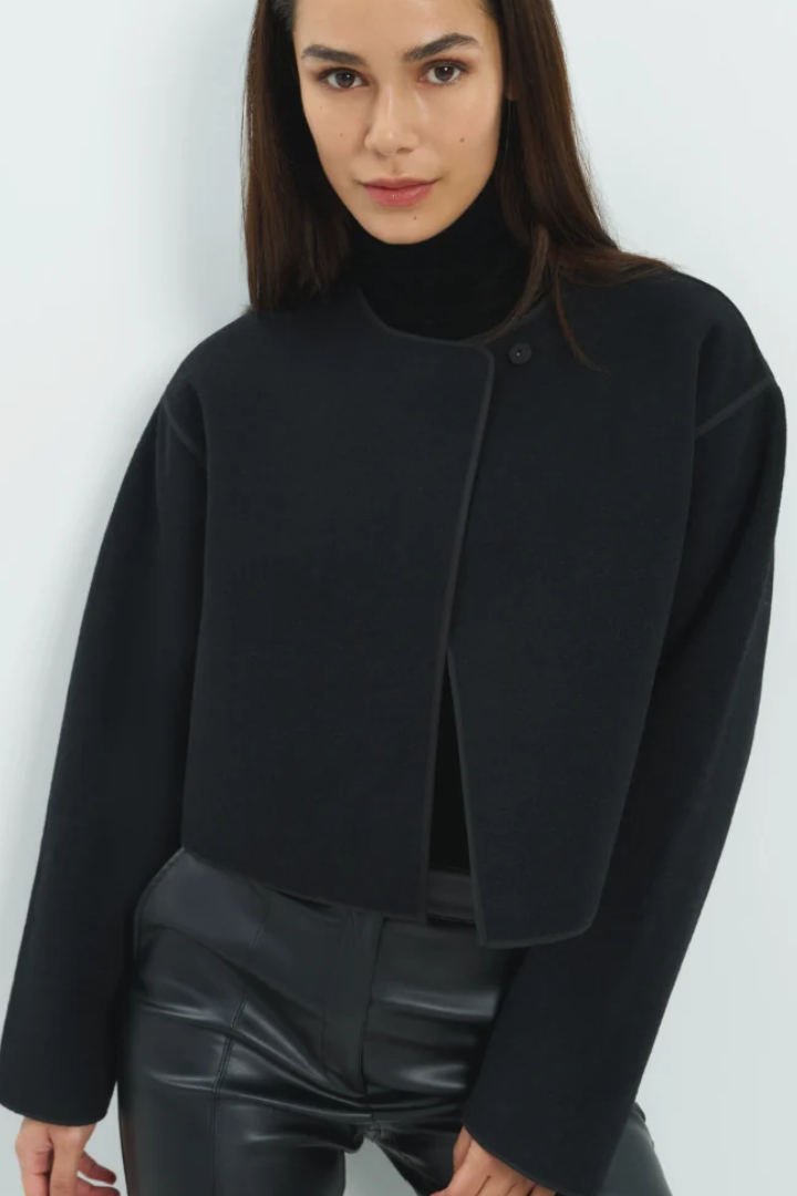 Wool Cropped Jacket