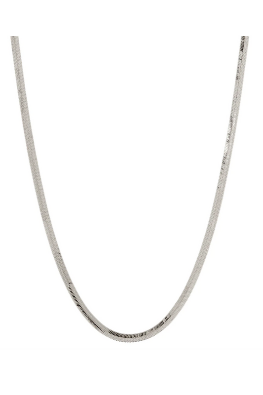 Classic Herringbone Chain - Silver